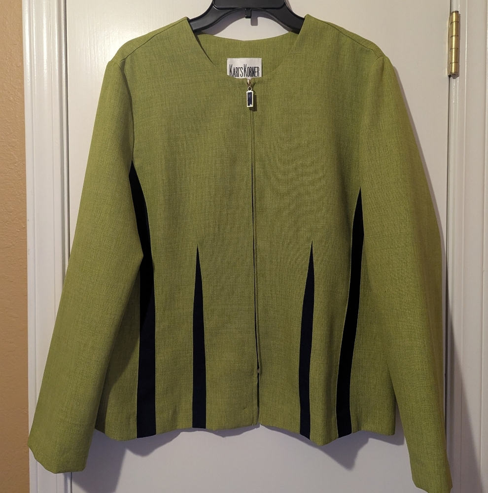 Green And Navy Women's Jacket